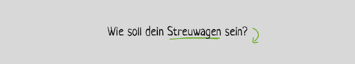 streuwagen filtertext